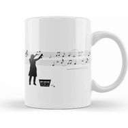 Humuts Notalı Müzik Notalar Komik Kupa
