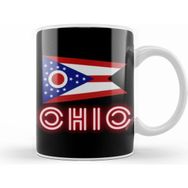 Humuts Ohio State Flag Gift Vintage Retro Rainbow Style Kupa