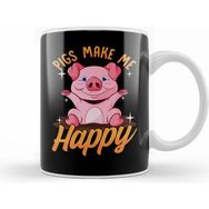 Humuts Pigs Make Me Happy Adorable Piglet Kupa