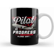 Humuts Pilot in Progress Please Wait Cute Future Airplane Kupa