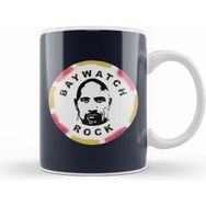 Humuts Porselen Beyaz Baywatch Stick Of Rock Dwayne Johnson Kupa Bardak