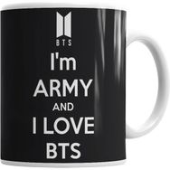 Humuts Porselen Beyaz Bts Love Kupa Bardak