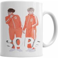 Humuts Porselen Beyaz Bts Sope Kupa Bardak