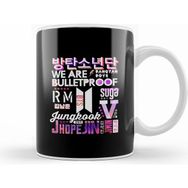 Humuts Porselen Beyaz Bts The Eternal Collage Kupa Bardak