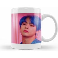 Humuts Porselen Beyaz Bts V Person Kupa Bardak