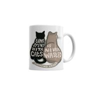 Humuts Porselen Beyaz Cats Kedi 04 Kupa Bardak
