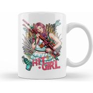 Humuts Porselen Beyaz Chloe Moretz Hitgirl Kupa Bardak