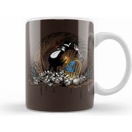 Humuts Porselen Beyaz Chocolate Hey Fatcat Catch On Kupa Bardak