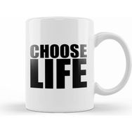 Humuts Porselen Beyaz Choose Life Trainspotting Kupa Bardak
