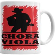 Humuts Porselen Beyaz Chora Viola Kupa Bardak
