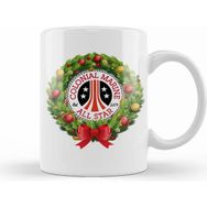 Humuts Porselen Beyaz Christmas All Star Colonial Marines Aliens Wreath Kupa Bardak