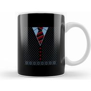 Humuts Porselen Beyaz Christmas Cardigan And Tie Kupa Bardak