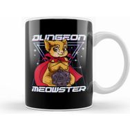 Humuts Porselen Beyaz Cute Funny Dungeon Meowster Tabletop Gamer Kupa Bardak