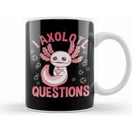 Humuts Porselen Beyaz Cute Funny I Axolotl Questions Walking Fish Kupa Bardak