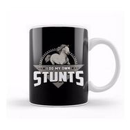 Humuts Porselen Beyaz Cute Funny I Do My Own Stunts Horseriding Skills Kupa Bardak