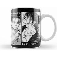 Humuts Porselen Beyaz Eren Jaeger Attack On Titan Kupa Bardak