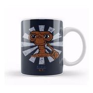 Humuts Porselen Beyaz Et Extra Terrestrial Retro Japanese Kupa Bardak