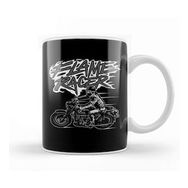 Humuts Porselen Beyaz Flame Racer Kupa Bardak