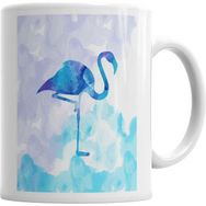 Humuts Porselen Beyaz Flamingo Bulutlarda Kupa Bardak
