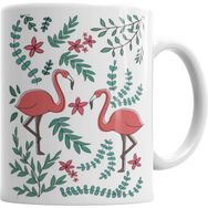 Humuts Porselen Beyaz Flamingo Kupa Bardak