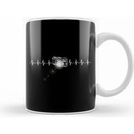 Humuts Porselen Beyaz Flashing Camera Photography Heartbeat Photographer Kupa Bardak