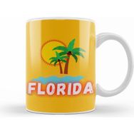 Humuts Porselen Beyaz Florida Love Gift Kupa Bardak