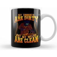 Humuts Porselen Beyaz Funny My Thoughts Are Dirty But My Welds Are Clean Kupa Bardak