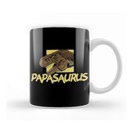 Humuts Porselen Beyaz Funny Papasaurus Rex T Rex Father S Day Dinosaur Kupa Bardak
