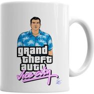 Humuts Porselen Beyaz Gta Vice City Kupa Bardak