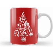 Humuts Porselen Beyaz Guardians Of The Galaxy Christmas Tree Silhouette Kupa Bardak