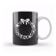 Humuts Porselen Beyaz Guardians Of The Galaxy Christmas Wreath Pattern Kupa Bardak