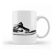 Humuts Porselen Beyaz Jordan 1 Mid Carbon Fiber Kupa Bardak