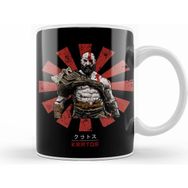 Humuts Porselen Beyaz Kratos Retro Japanese God Of War Kupa Bardak