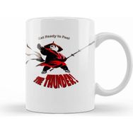 Humuts Porselen Beyaz Kung Fu Panda Kupa Bardak