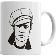 Humuts Porselen Beyaz Marlon Brando Kupa Bardak