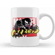 Humuts Porselen Beyaz Marvel Comics Venom Y Spiderman Kupa Bardak