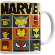 Humuts Porselen Beyaz Marvel Spiderman Iron Man Kupa Bardak