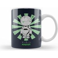 Humuts Porselen Beyaz Marvin Paranoid Android Retro Japanese Kupa Bardak