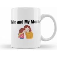 Humuts Porselen Beyaz Me And My Mom Kupa Bardak