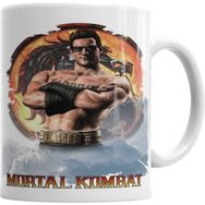 Humuts Porselen Beyaz Mortal Kombat Jonny Cage Game Kupa Bardak