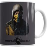 Humuts Porselen Beyaz Mortal Kombat Scorpion And Sub Zero Kupa Bardak