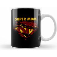 Humuts Porselen Beyaz Mother Best Mom Super Hero Süperanne Kupa Bardak