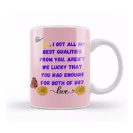 Humuts Porselen Beyaz Mothers Day Gift 2021 Best Cat Mom Ever Funny Kupa Bardak