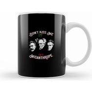 Humuts Porselen Beyaz Nietzsche Schopenhauer Cioran Portrait No Mistletoe Dont Kiss Me Im A Misanthrope Philosophy Kupa Bardak