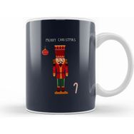 Humuts Porselen Beyaz Nutcracker Illustration Nutcracker Christmas Kupa Bardak