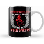 Humuts Porselen Beyaz Obstacles Do Not Block The Path, They Are The Path Kupa Bardak