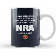 Humuts Porselen Beyaz Shot Through The Heart Nra Kupa Bardak