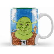 Humuts Porselen Beyaz Shrek And Gingi Kupa Bardak