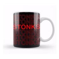 Humuts Porselen Beyaz Stonks Funny Meme Investing Stock 01 Kupa Bardak