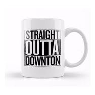 Humuts Porselen Beyaz Straight Outta Downton Abbey Kupa Bardak
